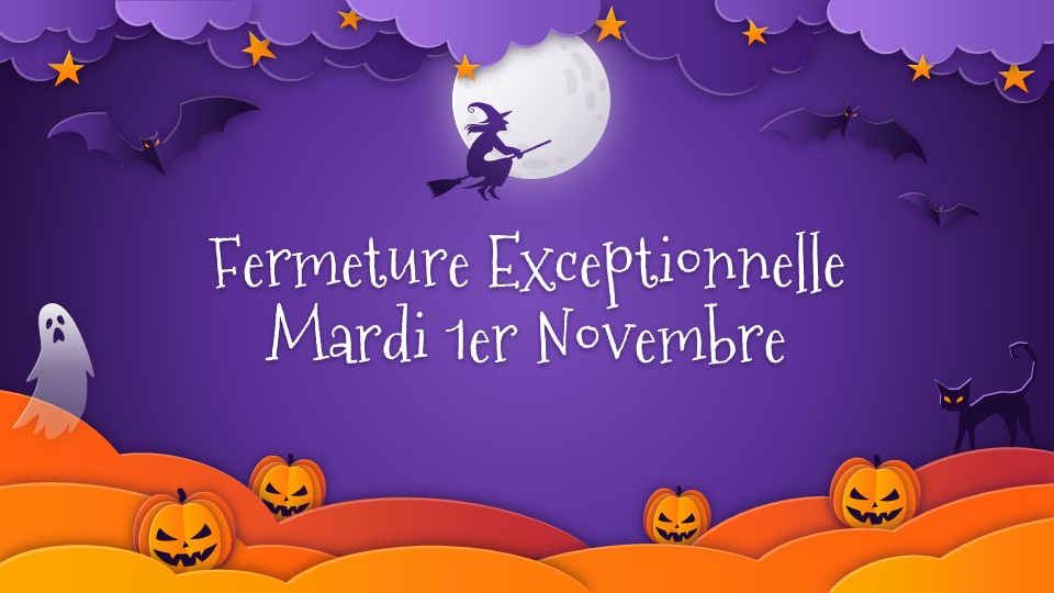Double Jeux fermeture exceptionnelle de la salle de jeux à Portet sur Garonne pour Halloween